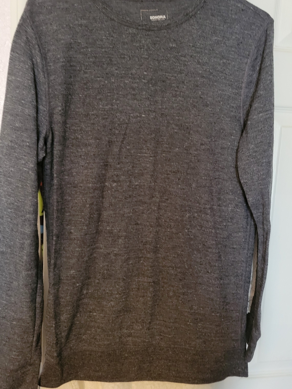 Bonoma Men's Long Sleeve Crewneck Shirt - Charcoal Heather